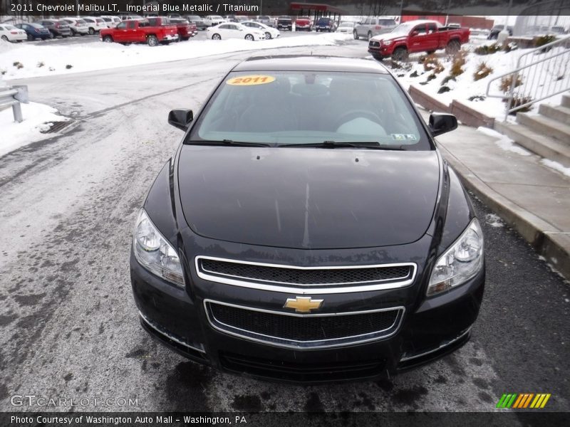 Imperial Blue Metallic / Titanium 2011 Chevrolet Malibu LT