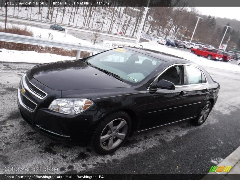 Imperial Blue Metallic / Titanium 2011 Chevrolet Malibu LT