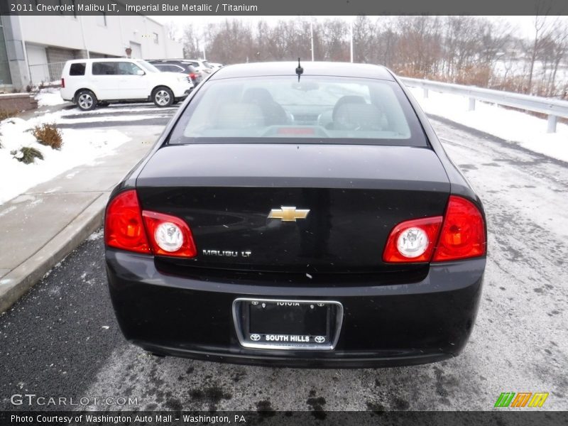 Imperial Blue Metallic / Titanium 2011 Chevrolet Malibu LT