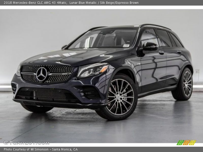 Lunar Blue Metallic / Silk Beige/Espresso Brown 2018 Mercedes-Benz GLC AMG 43 4Matic