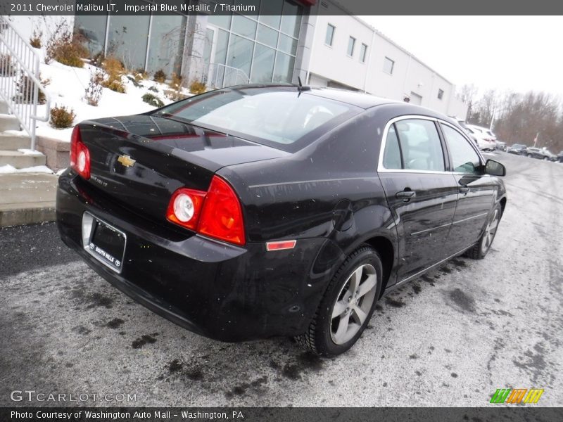 Imperial Blue Metallic / Titanium 2011 Chevrolet Malibu LT