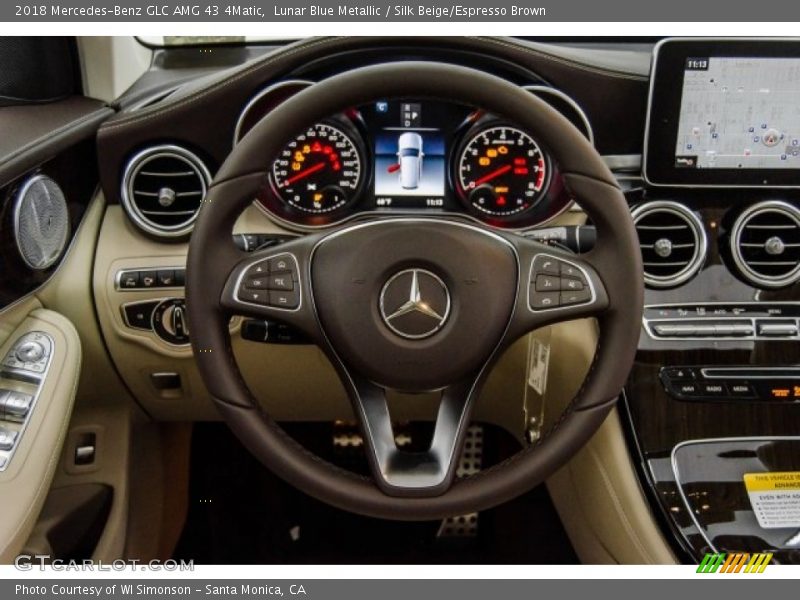 Lunar Blue Metallic / Silk Beige/Espresso Brown 2018 Mercedes-Benz GLC AMG 43 4Matic