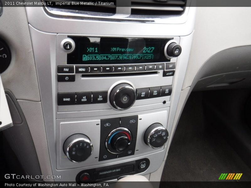 Imperial Blue Metallic / Titanium 2011 Chevrolet Malibu LT