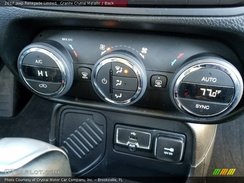 Granite Crystal Metallic / Black 2017 Jeep Renegade Limited