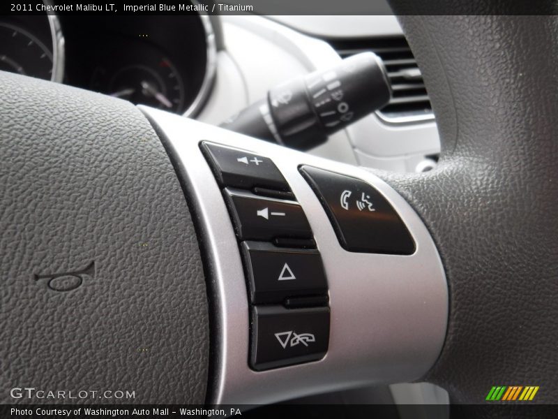 Imperial Blue Metallic / Titanium 2011 Chevrolet Malibu LT