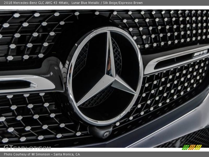 Lunar Blue Metallic / Silk Beige/Espresso Brown 2018 Mercedes-Benz GLC AMG 43 4Matic