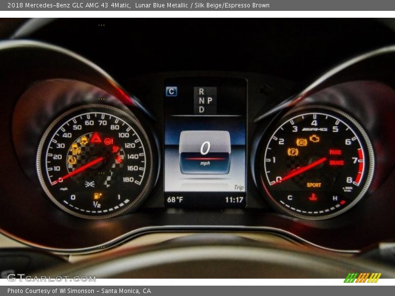 Lunar Blue Metallic / Silk Beige/Espresso Brown 2018 Mercedes-Benz GLC AMG 43 4Matic