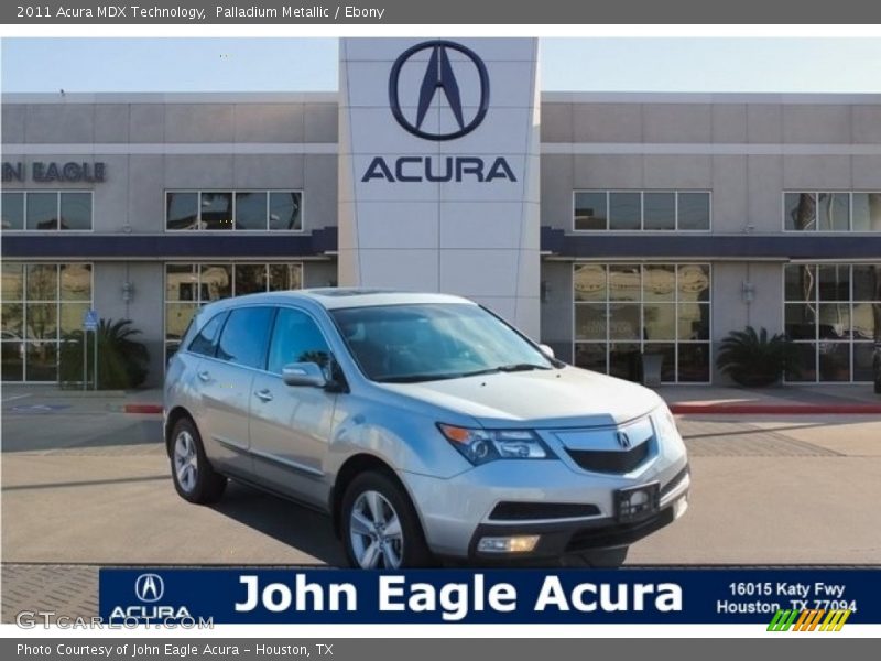 Palladium Metallic / Ebony 2011 Acura MDX Technology