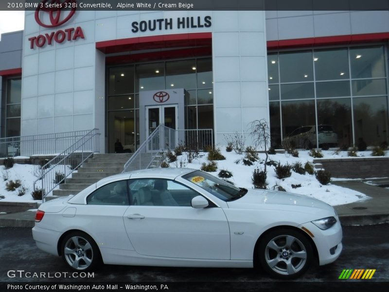 Alpine White / Cream Beige 2010 BMW 3 Series 328i Convertible
