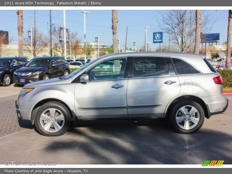 Palladium Metallic / Ebony 2011 Acura MDX Technology