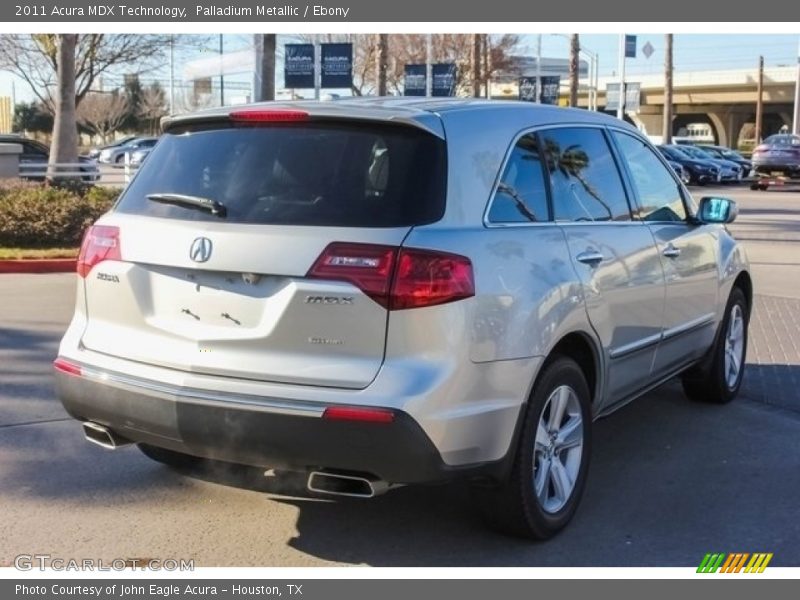 Palladium Metallic / Ebony 2011 Acura MDX Technology