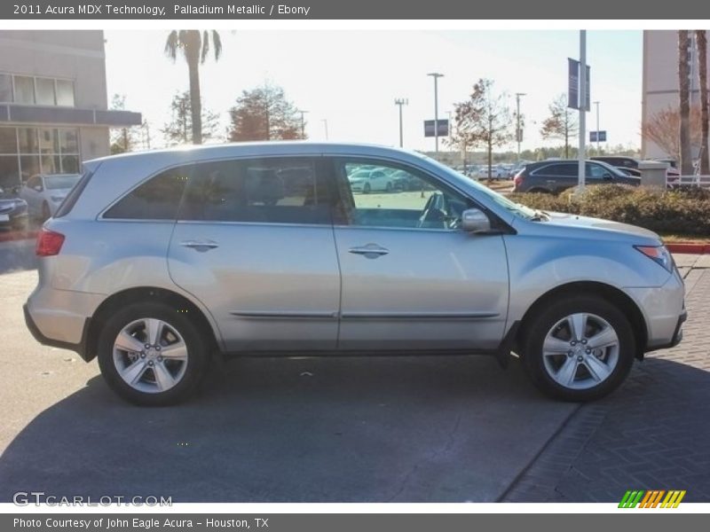 Palladium Metallic / Ebony 2011 Acura MDX Technology