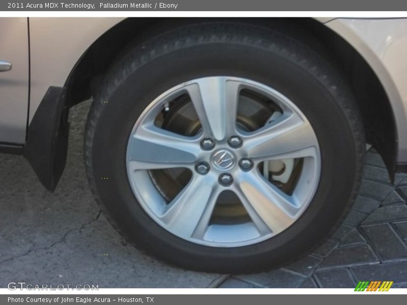 Palladium Metallic / Ebony 2011 Acura MDX Technology