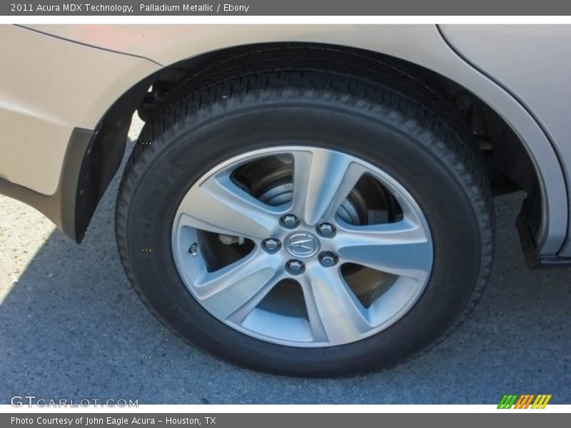 Palladium Metallic / Ebony 2011 Acura MDX Technology
