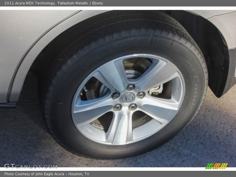 Palladium Metallic / Ebony 2011 Acura MDX Technology