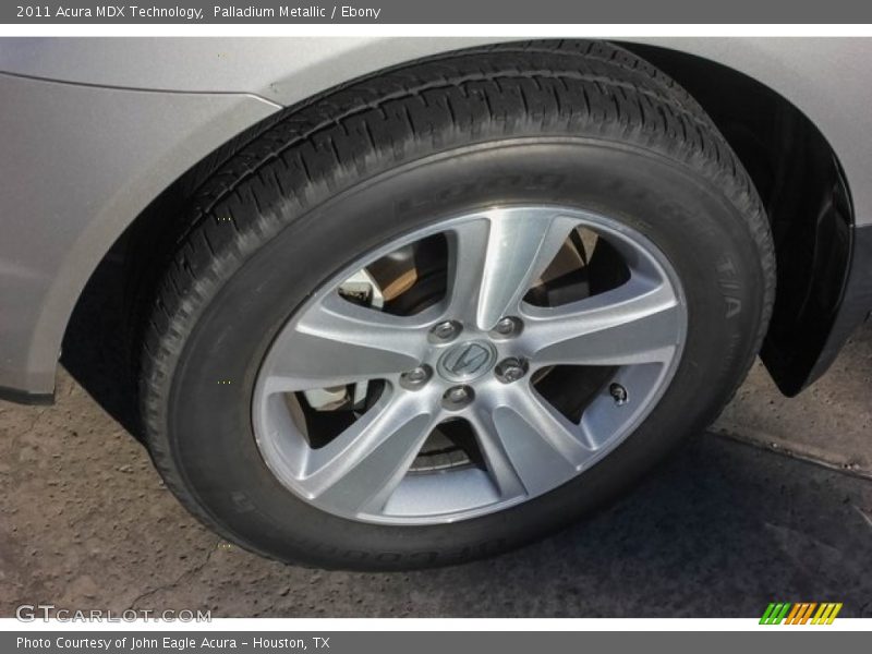 Palladium Metallic / Ebony 2011 Acura MDX Technology
