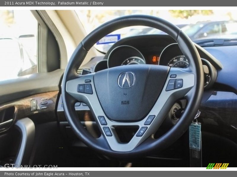 Palladium Metallic / Ebony 2011 Acura MDX Technology