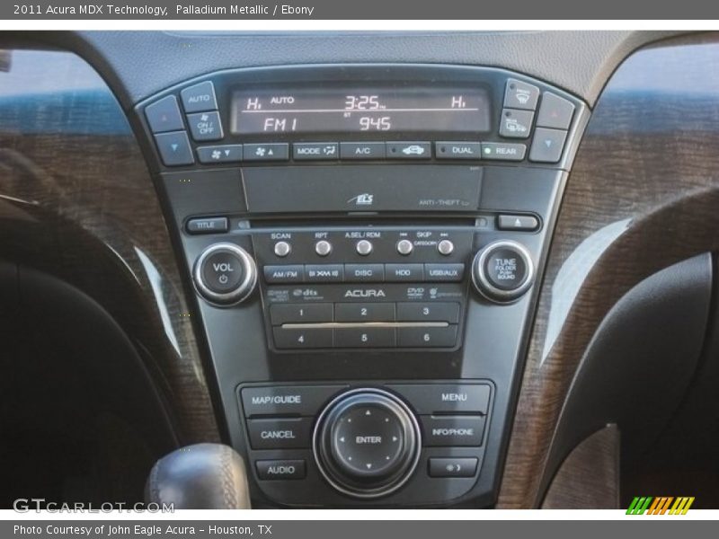 Palladium Metallic / Ebony 2011 Acura MDX Technology