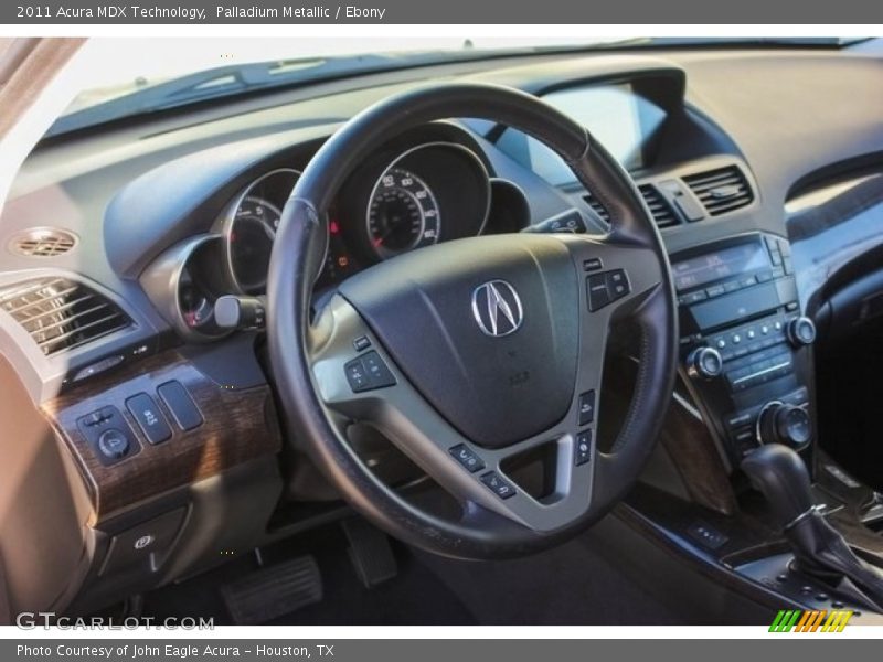 Palladium Metallic / Ebony 2011 Acura MDX Technology