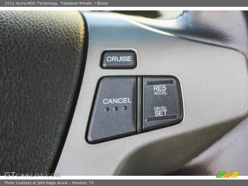 Palladium Metallic / Ebony 2011 Acura MDX Technology