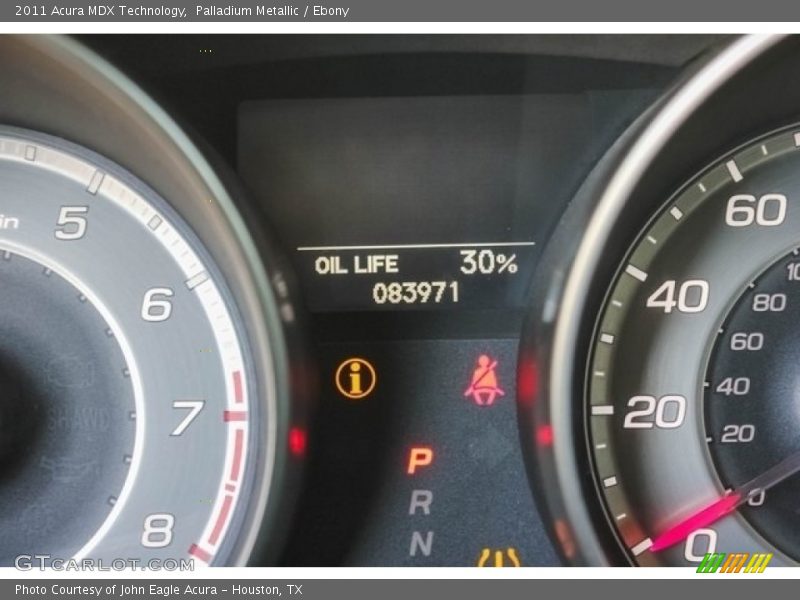 Palladium Metallic / Ebony 2011 Acura MDX Technology