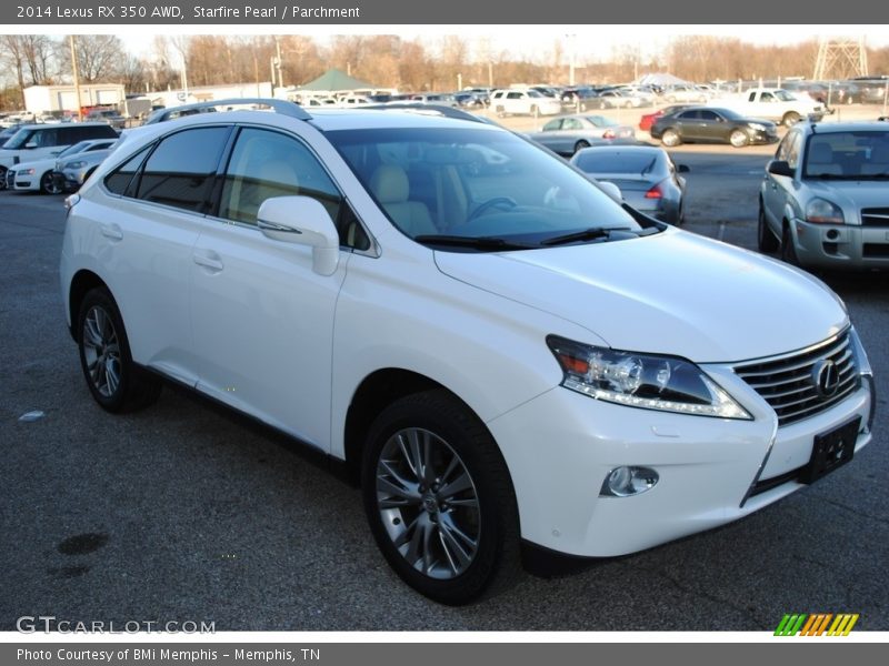 Starfire Pearl / Parchment 2014 Lexus RX 350 AWD