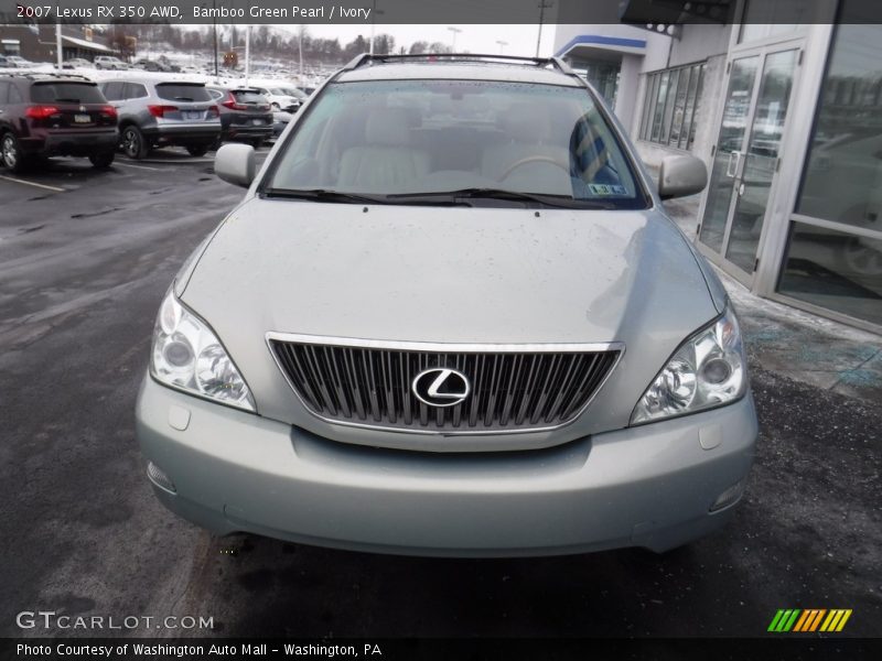 Bamboo Green Pearl / Ivory 2007 Lexus RX 350 AWD