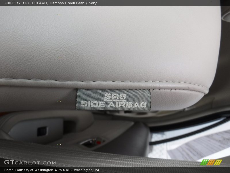 Bamboo Green Pearl / Ivory 2007 Lexus RX 350 AWD