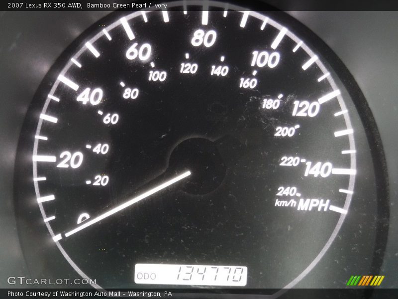 Bamboo Green Pearl / Ivory 2007 Lexus RX 350 AWD