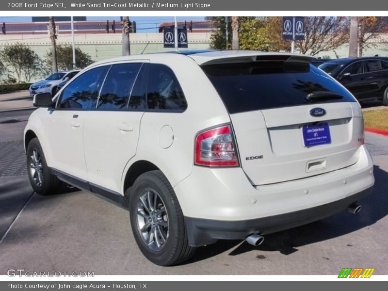 White Sand Tri-Coat Metallic / Medium Light Stone 2008 Ford Edge SEL