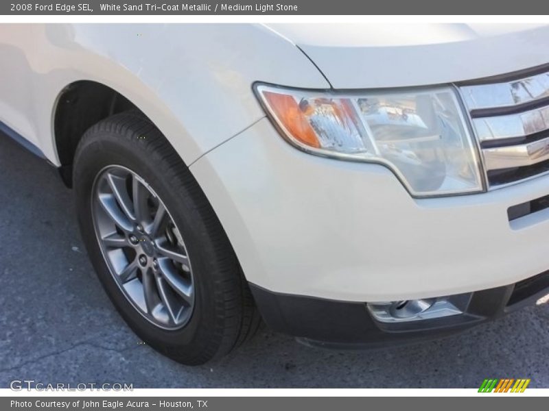 White Sand Tri-Coat Metallic / Medium Light Stone 2008 Ford Edge SEL