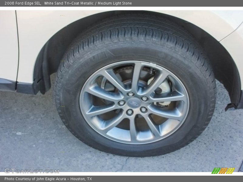 White Sand Tri-Coat Metallic / Medium Light Stone 2008 Ford Edge SEL