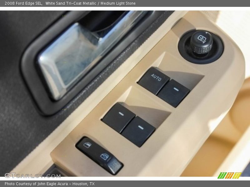 White Sand Tri-Coat Metallic / Medium Light Stone 2008 Ford Edge SEL