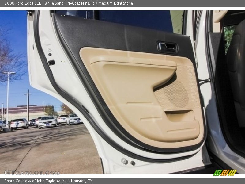 White Sand Tri-Coat Metallic / Medium Light Stone 2008 Ford Edge SEL