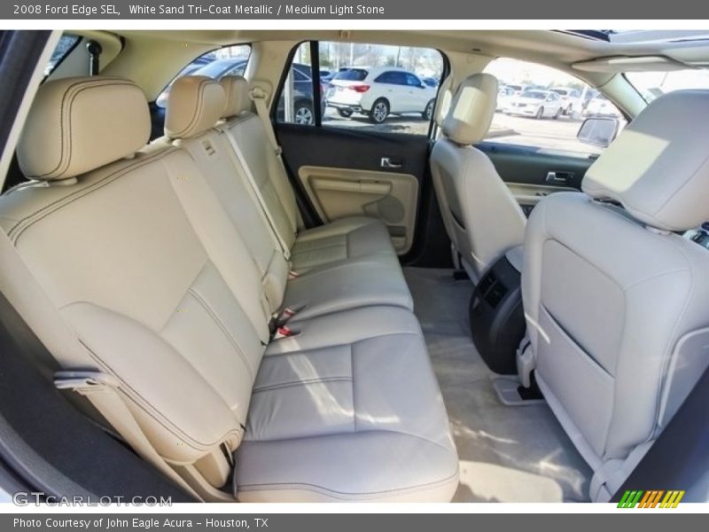 White Sand Tri-Coat Metallic / Medium Light Stone 2008 Ford Edge SEL