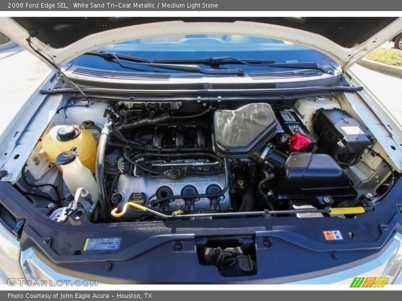 White Sand Tri-Coat Metallic / Medium Light Stone 2008 Ford Edge SEL