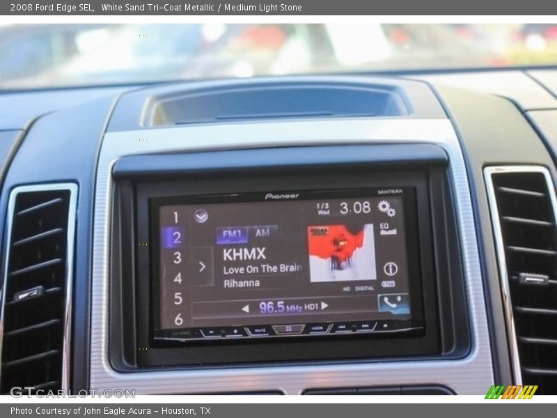 White Sand Tri-Coat Metallic / Medium Light Stone 2008 Ford Edge SEL