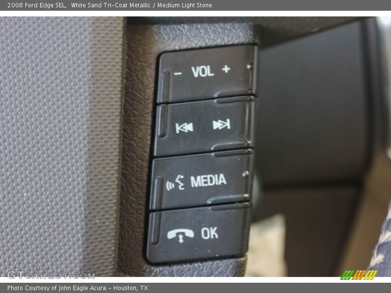 White Sand Tri-Coat Metallic / Medium Light Stone 2008 Ford Edge SEL