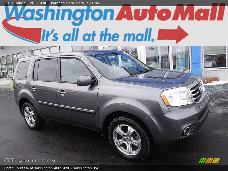 Polished Metal Metallic / Gray 2013 Honda Pilot EX 4WD