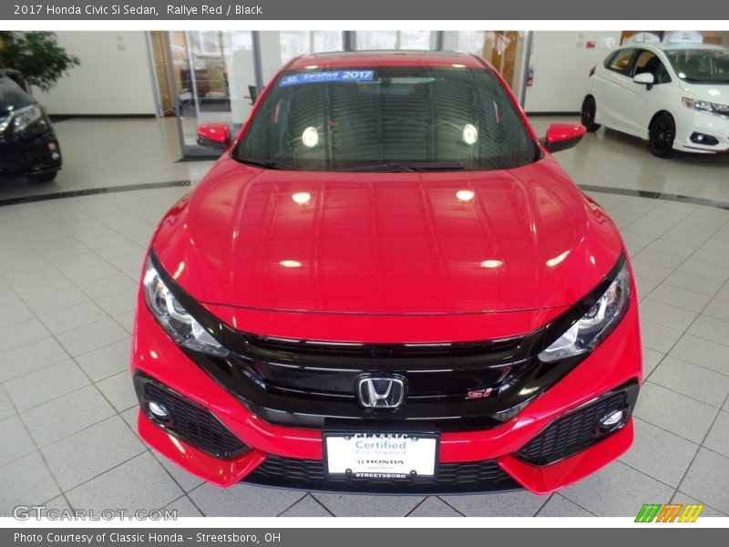 Rallye Red / Black 2017 Honda Civic Si Sedan