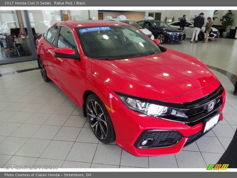 Rallye Red / Black 2017 Honda Civic Si Sedan