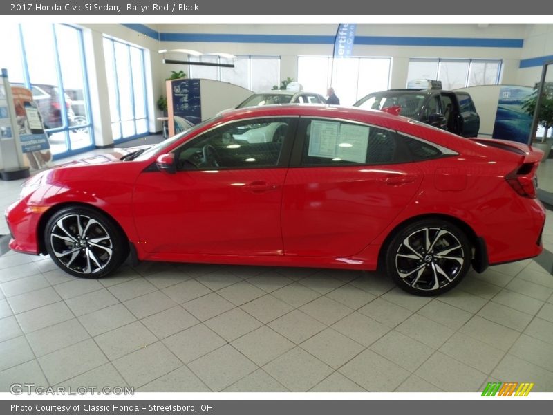 Rallye Red / Black 2017 Honda Civic Si Sedan