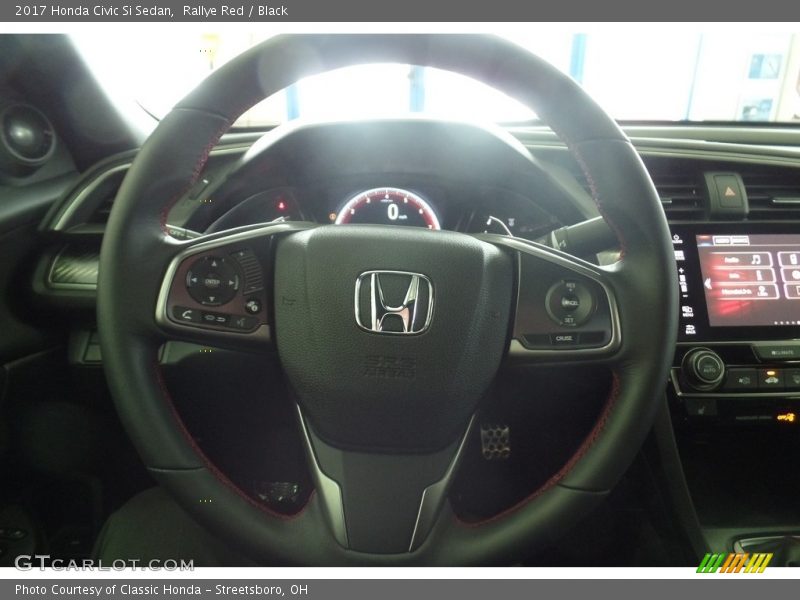 Rallye Red / Black 2017 Honda Civic Si Sedan