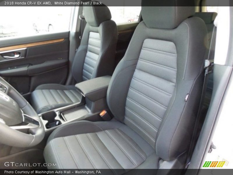 White Diamond Pearl / Black 2018 Honda CR-V EX AWD