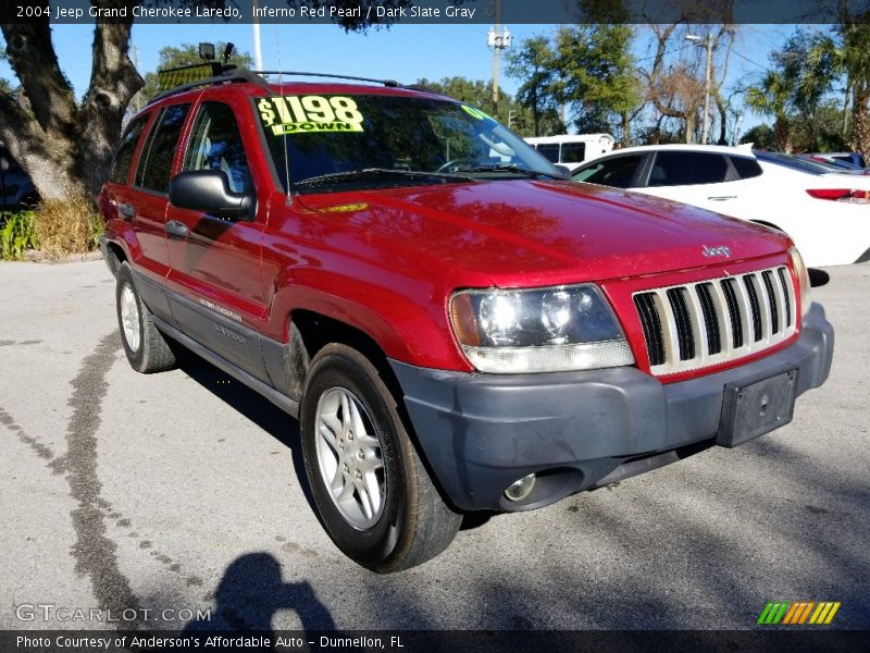 Inferno Red Pearl / Dark Slate Gray 2004 Jeep Grand Cherokee Laredo