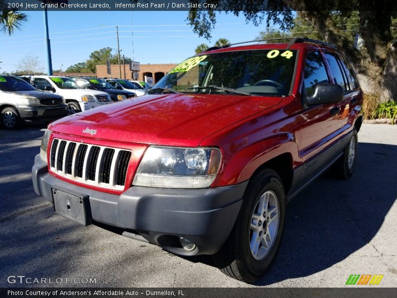 Inferno Red Pearl / Dark Slate Gray 2004 Jeep Grand Cherokee Laredo