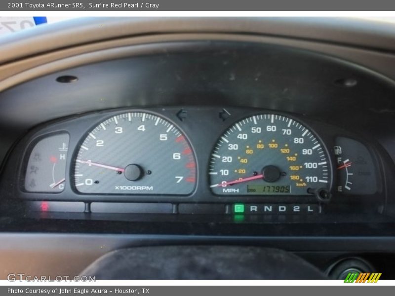 Sunfire Red Pearl / Gray 2001 Toyota 4Runner SR5