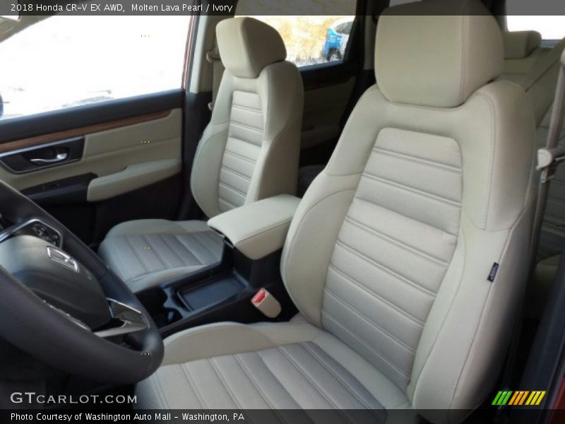Molten Lava Pearl / Ivory 2018 Honda CR-V EX AWD