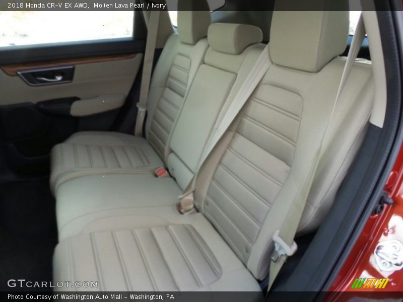 Molten Lava Pearl / Ivory 2018 Honda CR-V EX AWD