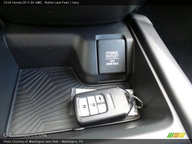 Molten Lava Pearl / Ivory 2018 Honda CR-V EX AWD